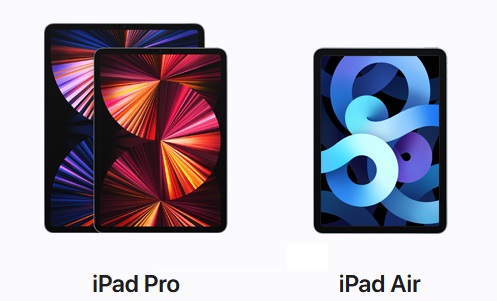 iPad Pro、iPad Air